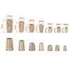 Mtsooning 120PCS M4 M5 M6 M6 M8 M10 Threaded Insert
