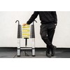 Telescoping Ladder, 10.5 FT Aluminum Lightweight Extension Ladder with 2