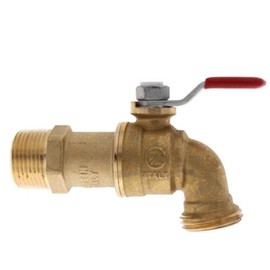 T-540 3/4 inch Forged Brass Water Heater Drain Ball Valve w/ Lever Handle 107-169