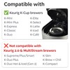 2-Pack 304 Stainless Steel Reusable K-Cup Pods Coffee Filters for