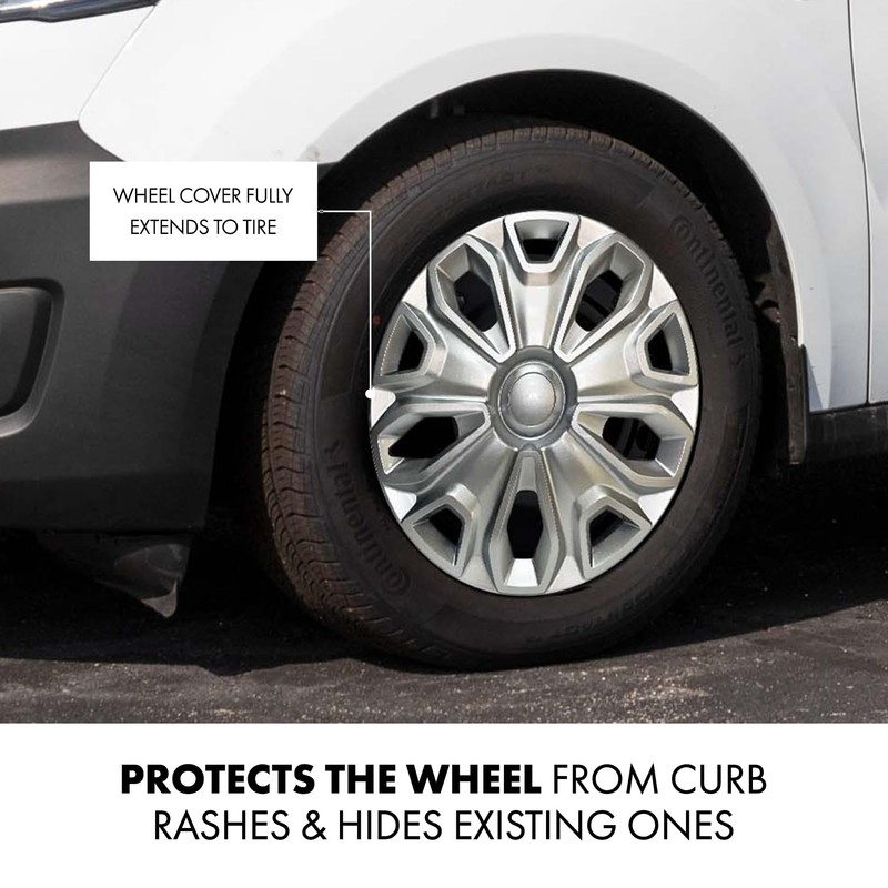 Mayde 16-Inch Hubcaps Fits 2015-2023 Ford Transit, Replacement Wheel Covers