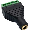 Comforty Screw Terminals Gold-Plated 4 Pieces 3.5 mm Adapter Terminal
