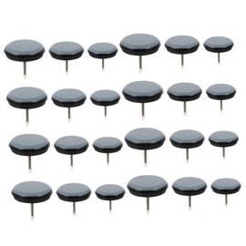 LALAFINA 24pcs Chair Leg Protectors for Hardwood Floors Nail Furniture Sliders for Easy Movement Carpet Includes Pads for Dresser Table Sofa