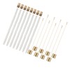 8Pack Wine Bottle Torch Kit Long Life Torch Wicks Brass