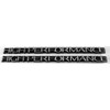 High Performance Engine Racing Chrome Emblems with Black Trim -