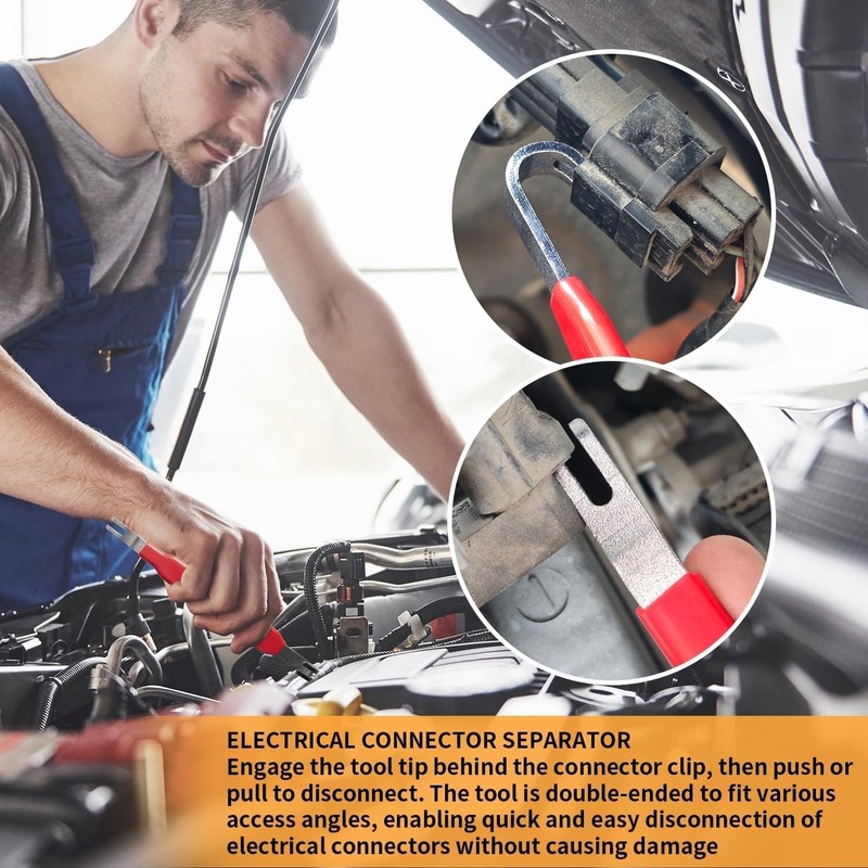 Electrical Disconnect Pliers 37960 and Connector Separator 13120 for Cars,