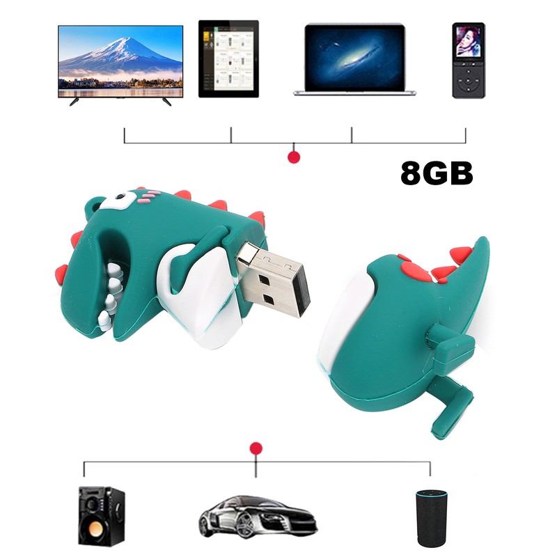U Disk Memory Stick Little Dinosaur USB2.0 Portable Flash Disk