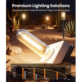 Solar Pathway Lights Outdoor, 2 Pack Bright Solar Lights Outdoor, IP65 Waterproof Solar Garden Lights Solar Powered Landscape Lighting for Yard Patio Walkway Driveway Pathway (Warm White)