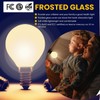 AMDTU 40W E12 Frosted Globe LED Bulbs, 2700K Warm White