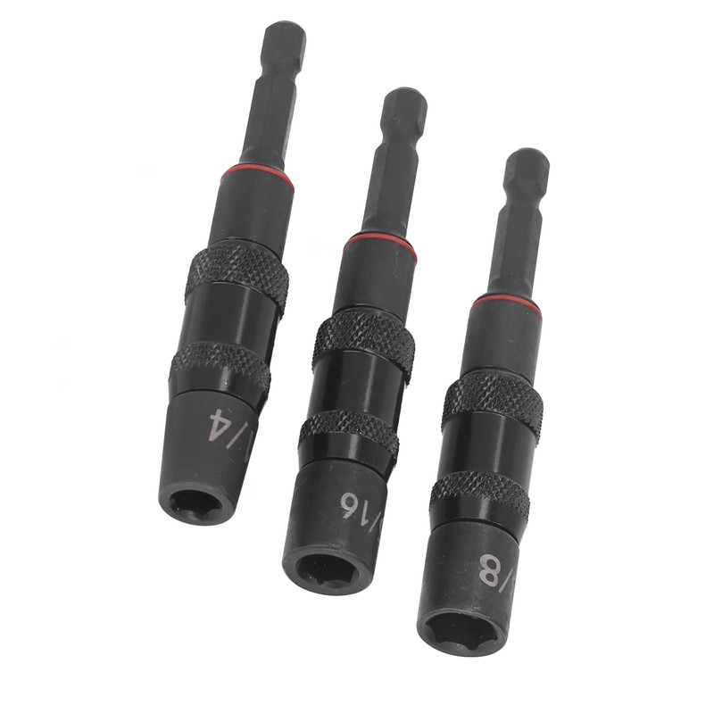 ViaGasaFamido Impact Socket Adapter Set 1/4" Magnetic Impact Socket Bit