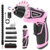 DuroFort 8V Cordless Screwdriver Kit, 0-10N.m Electric Screwdriver, 2000mAh Battery,