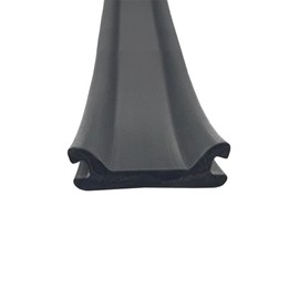 LPC Black RV Camper Trailer 1/2" x 50' Vinyl Thin Trim Mold Flexible Screw Cover