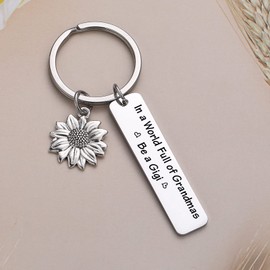 JIUSHUN Gigi Appreciation Gift Grandma Keychain Mothers Day Jewelry Mom Gift New Grandma Jewelry Best Gigi Ever Gift Grammy Gift Grandma Thank You Gift Grandmother Jewelry Nana Jewelry