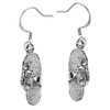 Flip Flop Earrings SilverTone by Cape Cod Jewelry-CCJ