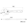 TOP Industrial (TOP) Backlash-Free Monkey Wrench Work Wide Opening 0