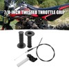 JUUDDENPARTS 7/8 inch Twist Throttle Grips with Cable, Motorcycle Throttle