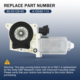 Nirakoka Step Running Board Motor Kit - Replace AMP Research Step Motor #80-03129-90 - Compatible with Ford F150, Super Duty, GM, Hummer Dodge Electric Steps