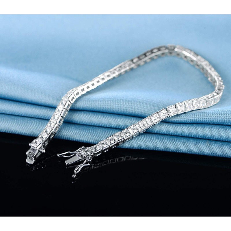GMESME - Pulsera de Tenis clásica para Mujer, Corte Princesa,