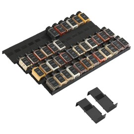 Famhap Spice Drawer Organizer, 48PCS Interlocking Expandable Seasoning Rack Tray Insert for Kitchen Drawers, Spice Rack Drawer for Spice Jars