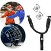 Adjustable Hockey Helmet Chin Strap with Detachable Ear Loops -