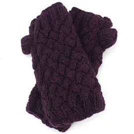 LOUDelephant Coarse Wool Knitted Arm Warmer - Plain -