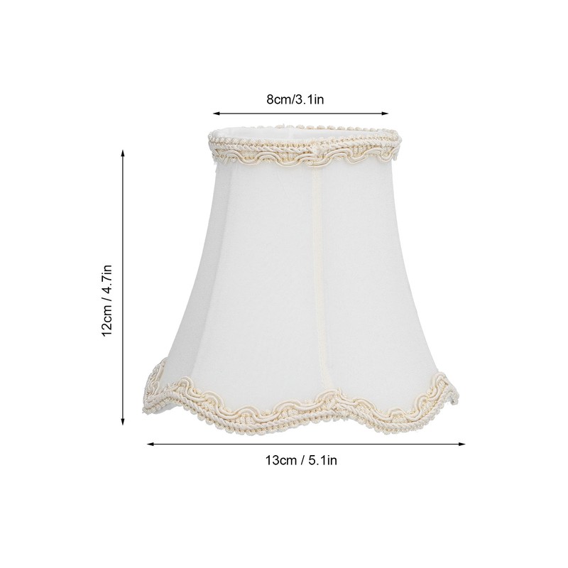 3Pcs Fabric Lamp Shade E14 Clip On Wall Lamp Candle