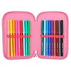 Depesche TOPModel 12230 One Love 3-Compartment Pencil Case with Glitter,