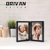 ORIVAN 4x6 Double Picture Frames Hinged Folding Photo Frames with