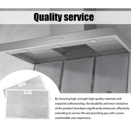 WB02X11012 JV566H2SS Range Hood Grease Filter Compatible with GE Models JV566H1SS JV565H2WW JV565H2CC Efficient Kitchen Ventilation Easy to Install （2 Pack）