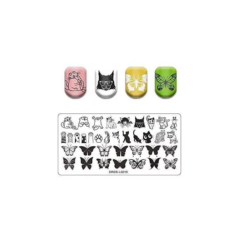 VNC Set De 21 Placas De Estampado De Uñas Vnc