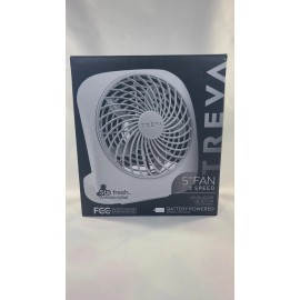 O2 COOL  Cool Portable Fan, 2 Speeds, Blade Dia - 5" FD05805, White