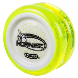 Duncan Toys Hornet Pro Looping Yo-Yo with String, Ball Bearing Axle and Plastic Body, Green with White Cap