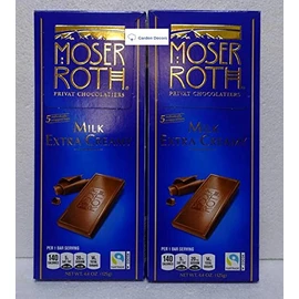 Moser Roth Privat German Chocolate Milk Extra Creamy 4.4oz 125g (2 Bars)