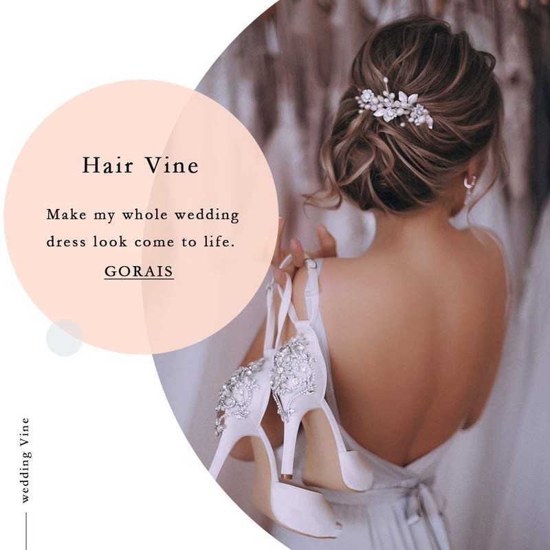 Gorais Accesorios para el pelo de novia para novia y