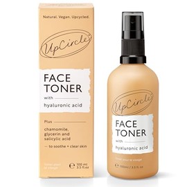 UpCircle Face Toner with Hyaluronic Acid + Salicylic Acid 100ml - for Balancing, Plumping + Soothing - Mandarin Fruit Water, Chamomile Extract + Glycerin - Natural, Vegan + Cruelty-Free