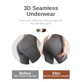 Womens Underwear Seamless High Waisted Briefs Silky Stretch No Show Breathable Full Coverage Ladies Panties 6 Pack