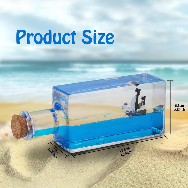 Generic Unsinkable Ship Going Merry Pirate Ship in a Bottle