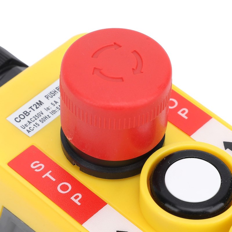Hoist Button Control, Emergency Stop, Up Down Crane Pendant Switch,