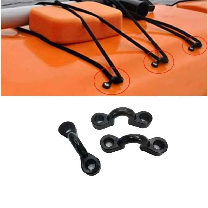 Coret 10pcs Deck Rope C Buckle Kayak Handle Buckle Pad
