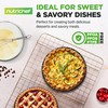 NutriChef 2 Round Tart Pans | 9 Inch Carbon Steel