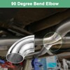M METERXITY 2-Pack OD 2 Inch 90 Degree Mandrel Bend