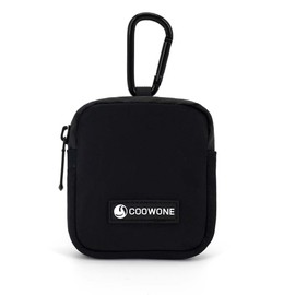 COOWONE Small Dog Treat Pouch, Dog Training Treats Bag, Portable Pet Snack Baits Storage Pouches, Waterproof and Durable Puppy Food Bag, Pocket Size Doggie Treat Bags (Black 4.0)