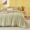 TISPLR King Size Desert Sage Comforter Set, 3 Pieces Double-Layer
