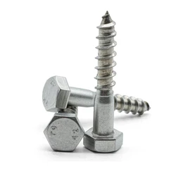 Hippo Hardware M8 (8mm X 30mm) Coach Screws A2 Stainless Steel Hex Head Lag Bolts Wood Screw DIN 571 (Pack of 5)