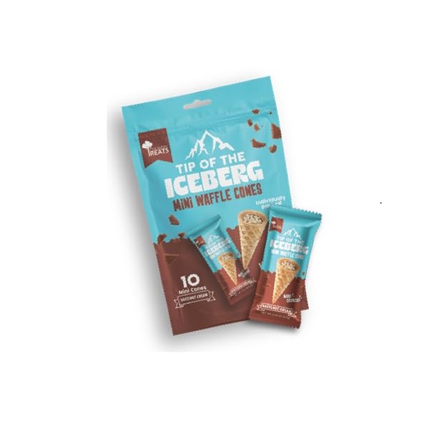 Culinary Treats Tip of the Iceberg Mini Waffle Cones, Hazelnut