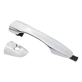 APPERFiT Exterior Door Handle w/Lock Cover End Cap for Front Door Left Driver Side Chrome Compatible with Kia Sorento 2016 2017 2018 2019 2020 Replaces 82651-C5010 82652-C5010