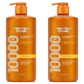 Elastin Protein Clinic 10000 High-Nutrition Protein Treatment, 1L, 2 Pieces / 엘라스틴 프로틴 클리닉 10000 고영양 단백질 트리트먼트, 1L, 2개