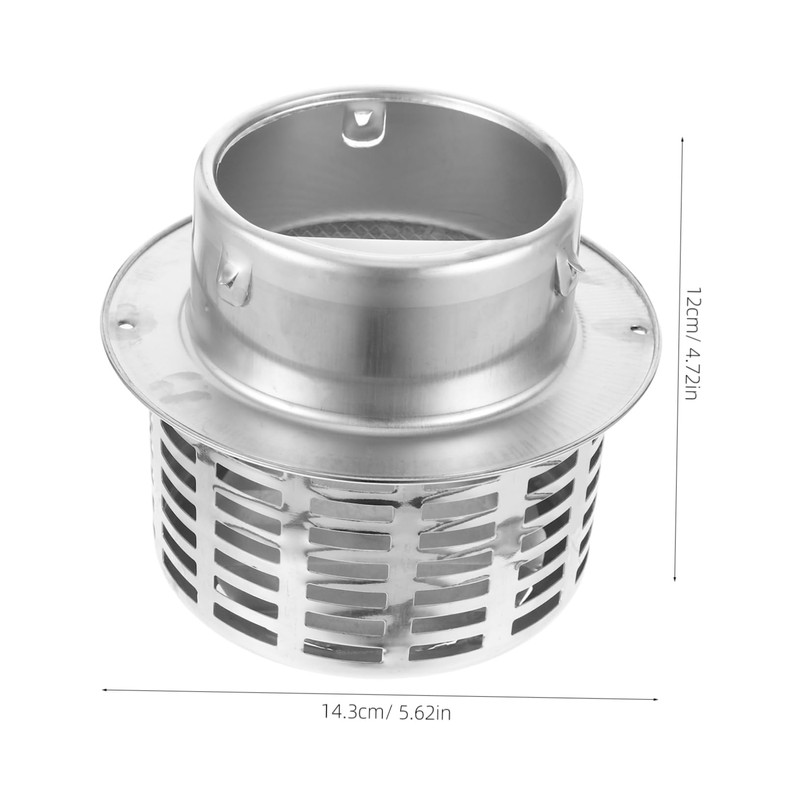 WOONEKY Stainless Steel Range Hood Cap Durable Vent Cover for