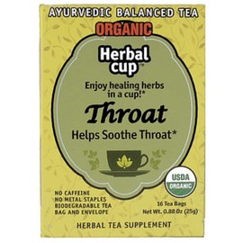 Herbal Cup Herbal Tea, Throat, 16 Tea Bags