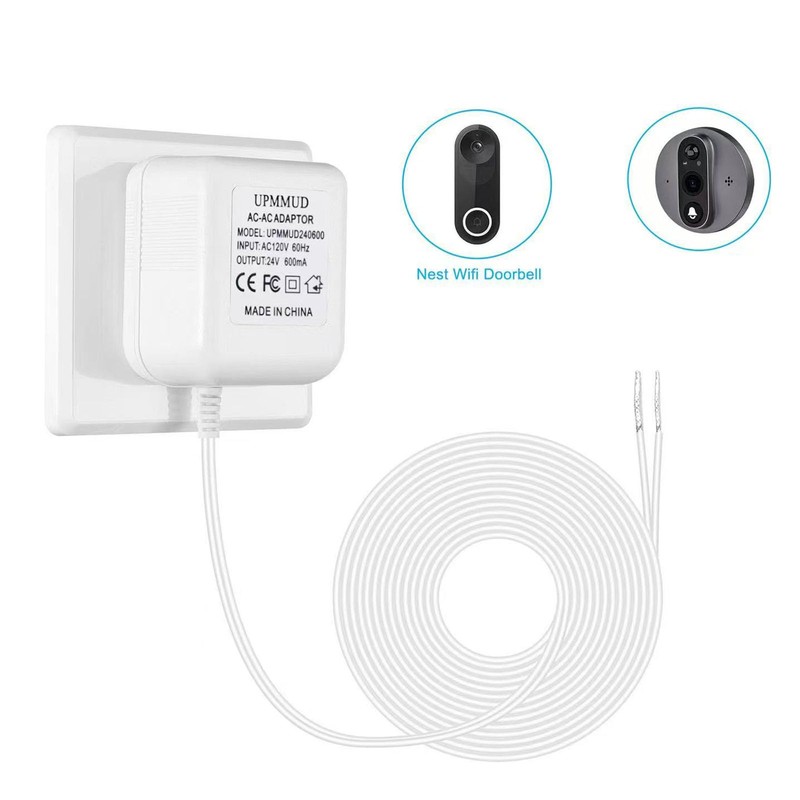 UPMMUD AC-AC 24V Doorbell Power Supply Transformer for Ring, Nest,